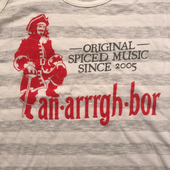 American apparel tank grey and white size M music - Picture 2 of 5